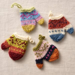 Mitho Mini Mitten Ornament - Set of 10