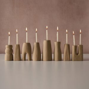 Prakasa Modern Terracotta Menorah